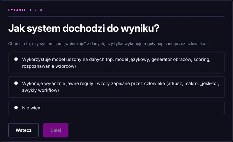 Kreator AI Act: pierwsze z ośmiu pytań o to, jak system dochodzi do wyniku